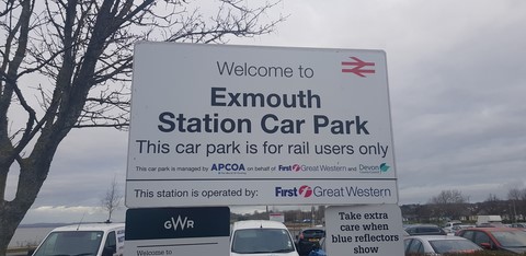 Exmouth station car park 1