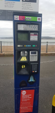 Beach Car Park Exmouth Ticket Machine 2