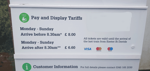 Exmouth station car park 2